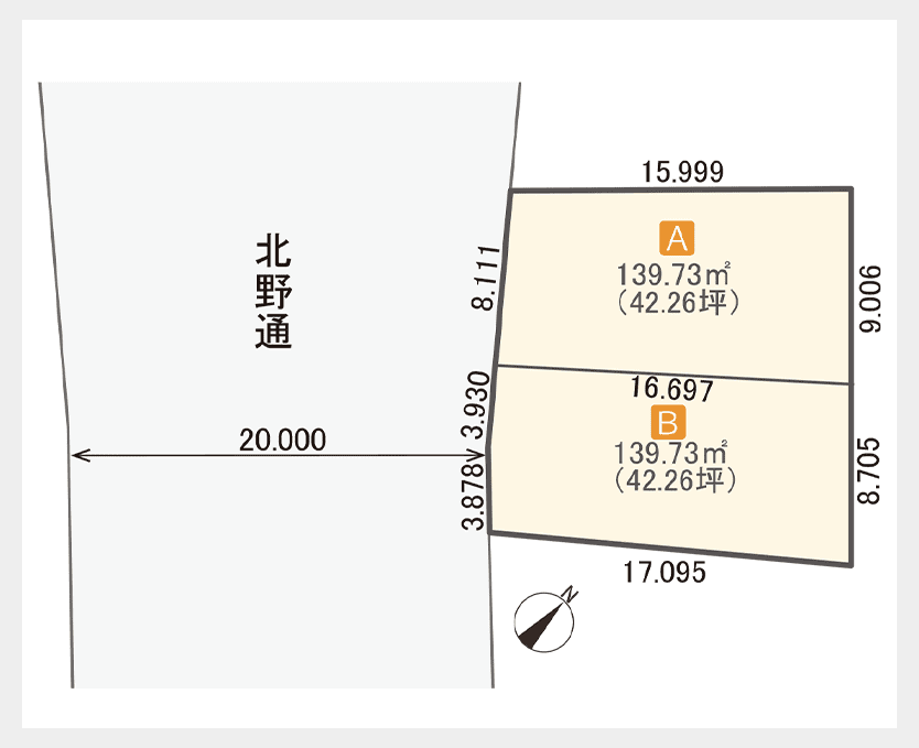 イムズスクエア平岡3条 区画図