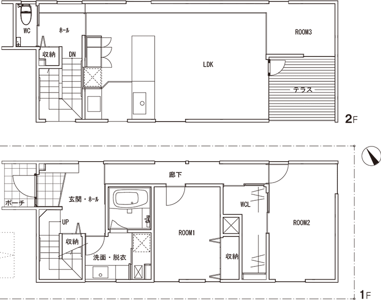 HOMECODE 南郷の家 C号地 間取り図